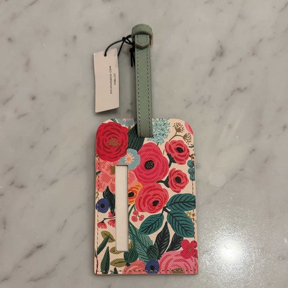 Rifle Paper Co. Floral Luggage Tag - Picture 2 of 3